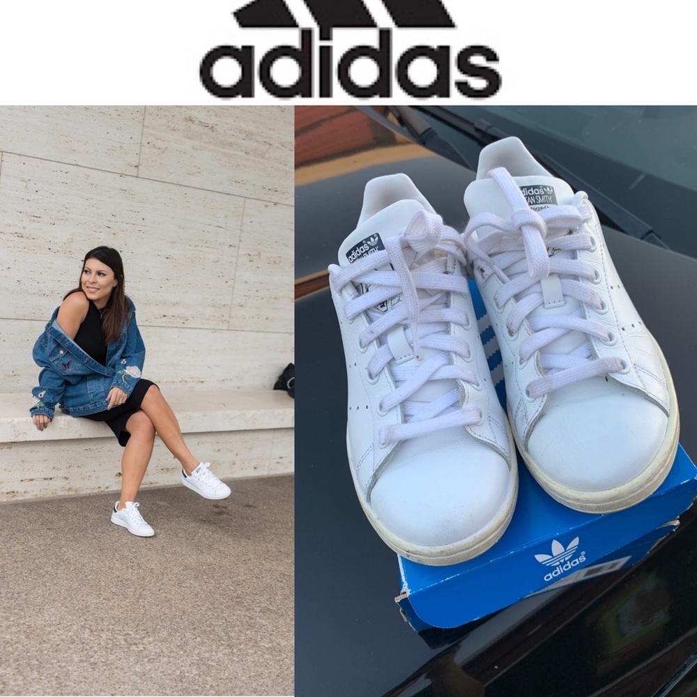Adidas Stan Smith Navy Unisex Tennis Shoes Sneakers Most Loved